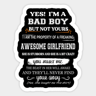 Funny gift Christmas for Boy Friend  T-Shirt Sticker